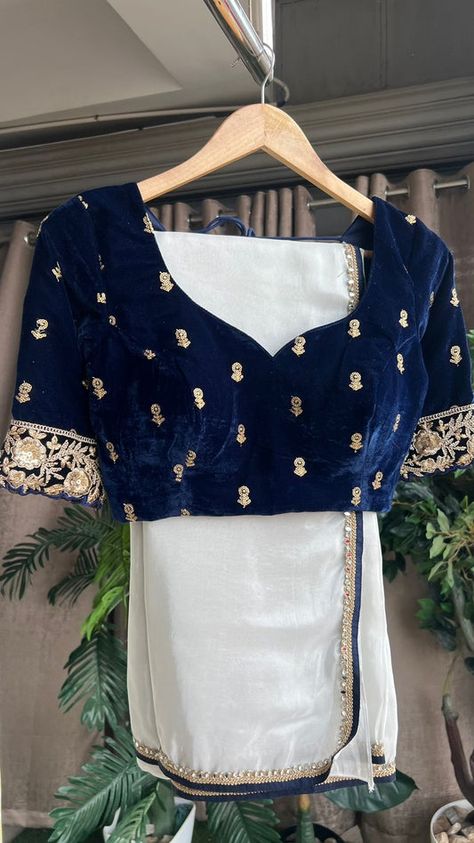 Threads Gowns, gown dress, formal dresses, long frock, gown for women, designer gown, party wear gown Velvet Blouse Designs, Silver Tissue Saree, Ball Dresses Long, Chudi Designs, Blouse Handwork, Ready Made Blouse, Handwork Blouse, Velvet Embroidery, Long Frock Designs