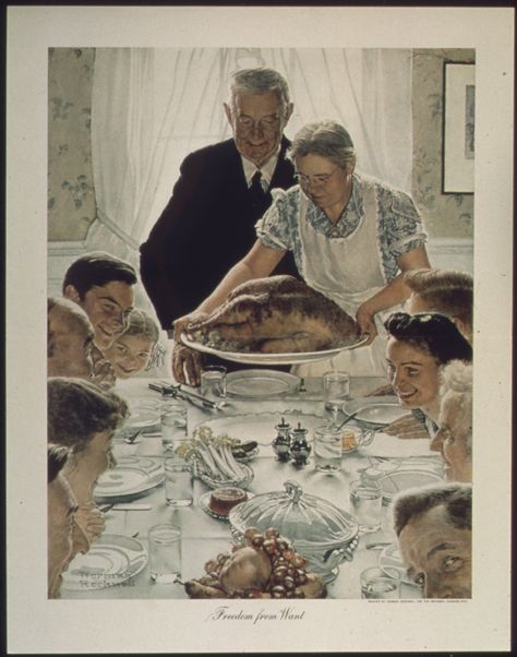 Grateful without God: A secular Thanksgiving Norman Rockwell Thanksgiving, Freedom From Want, Norman Rockwell Art, Rockwell Paintings, Norman Rockwell Paintings, Holiday Decor Thanksgiving, Family Poster, Classic Image, State Of The Union