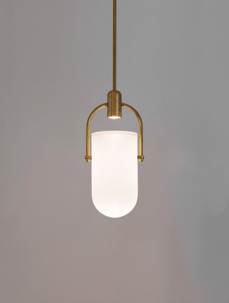 Allied Maker Allied Maker - Arc Well Pendant - Lighting - Tinnappelmetz Allied Maker, Under Maintenance, Light Project, Furniture Projects, Interior Architecture Design, Frosted Glass, Custom Furniture, White Glass, Light Decorations