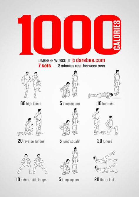 1000 Calories Workout by #DAREBEE Burn A Lot Of Calories Workout, 200 Calorie Burn Workout, Exercise To Burn Calories, How To Burn 1000 Calories A Day, Workouts That Burn 1000 Calories, 1000 Calorie Burn Workout, Burning Calories Workout, How To Burn 1000 Calories, Burpees How To Do