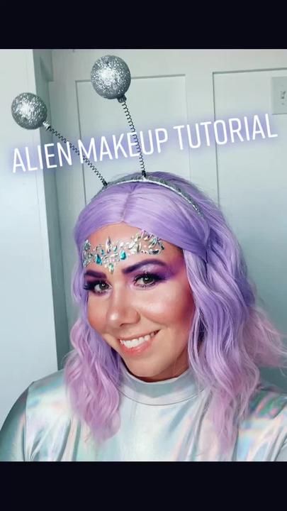 Halloween Alien Makeup, Easy Alien Makeup, Alien Makeup Halloween, Alien Halloween Makeup, Alien Makeup, Alien Halloween, Halloween Makeup Easy, Eye Concealer, Halloween Makeup Looks