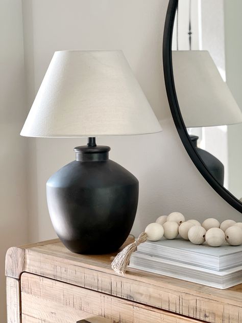 Black Table Lamps Bedroom, Modern Farmhouse Lamps, Entryway Lamps, Farmhouse Table Lamps, My Texas House, Farmhouse Lamps, Black Bedside Table, Texas House, Table Lamps Living Room