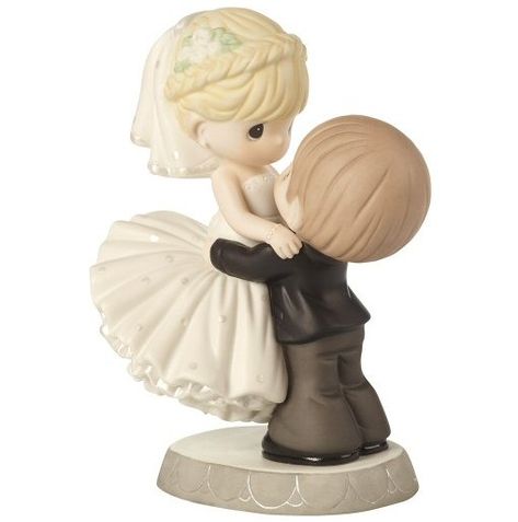 Precious Moments Cake, Precious Moments Wedding, Wedding Cake Topper Figurines, Precious Moments Dolls, Polymer Clay Cake, Cake Liner, Wedding Gifts For Groom, Precious Moments Figurines, Cool Wedding Cakes