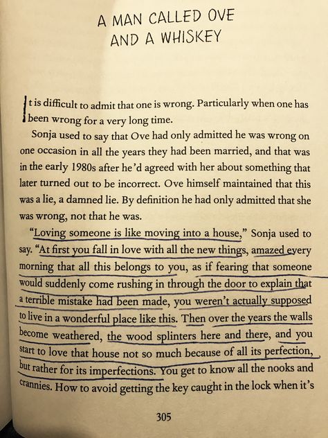 a man called ove, fredrik backman. My favorite quote in this book. <3 Fredrick Backman Quotes, Fredrik Backman Quotes, A Man Called Ove Book Aesthetic, Why Men Love B Book Quotes, A Man Called Ove Quotes, Man Called Ove Book, Fictional Men Quotes, Fredrik Backman, Book Club Questions