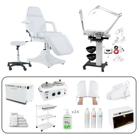 Diamond Spa Equipment Package Esthetician Room Decor Bohemian, Medispa Decor, Esthetics Room At Home, Pmu Room, Esthetician Essentials, Small Facial Room Ideas, Packages Aesthetic, Esthetics Studio, Exaggerated Makeup