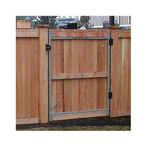 Found it at Wayfair - Adjust-A-Gate Contractor Series Kit Backyard Gate, Diy Fencing, Deck Gate, Gates Driveway, Fence Gates, Gate Kit, Gate Ideas, Privacy Fence Designs, Double Gate