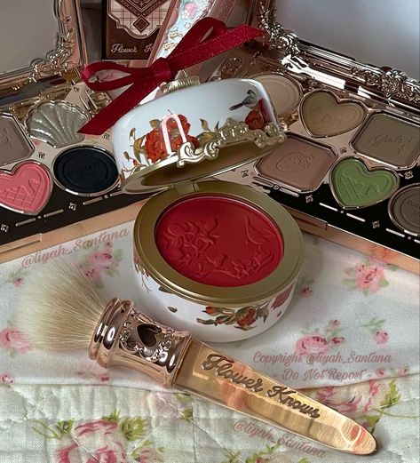 Marigold Moments, Girly Core, Koleksi Makeup, Flower Knows, Makeup List, Red Blush, Makeup Package, Matte Blush, Ethereal Makeup