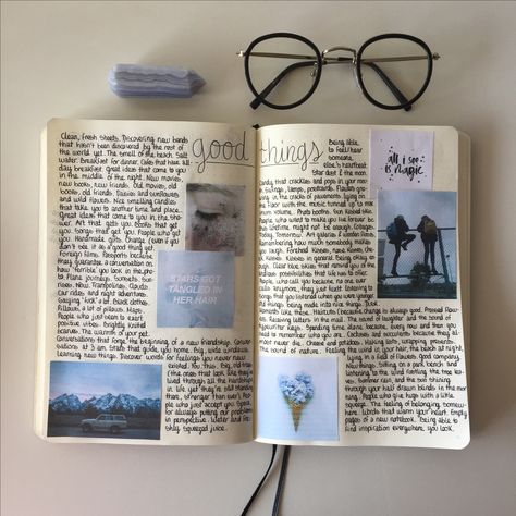 Diary Notebook Aesthetic, Study Journal Aesthetic, Newspaper Journal Ideas, Simple Journal Pages, Journal Simple Ideas, Aesthetic Notebook Pages, Journal Ideas 2024, Escritura Aesthetic, Aesthetic Bujo Ideas