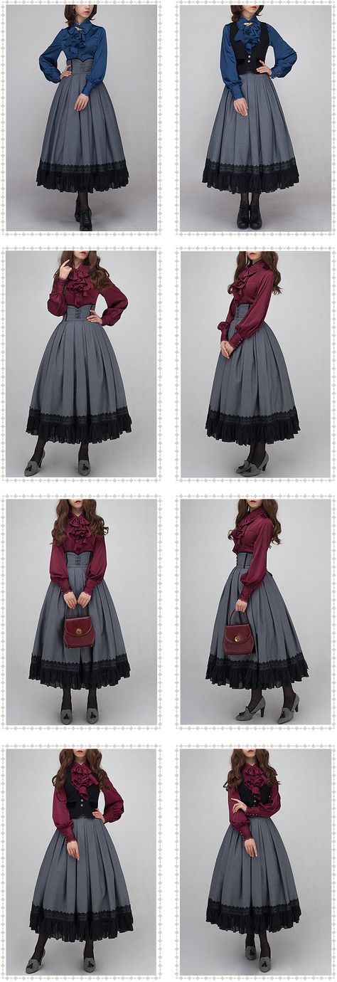 Old Fashion Dresses, Fantasy Fashion, Lolita Dress, Gothic Lolita, Lolita Fashion, Victorian Fashion, Pretty Dresses, Aesthetic Clothes, Pretty Outfits