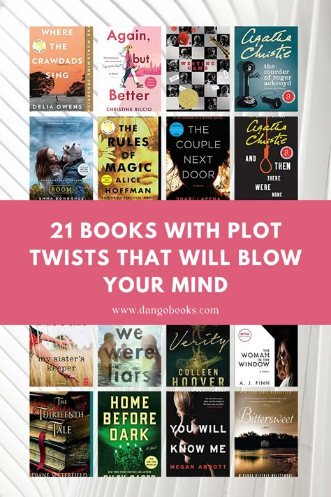 Books With The Best Plot Twist, Books With A Twist, Mind Blowing Books, Plot Twist Books, Books You Must Read, Books With Plot Twists, Books To Read In 2023, Good Novels To Read, Book Club Reads