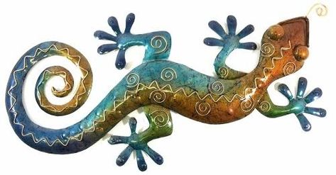 Gecko Metal Gecko Wall Art, Propeller Wall Decor, Gecko Wall Art, Wall Art Florida, Colourful Nature, Tree Branch Wall Decor, Deer Head Wall Decor, Angel Wings Wall Decor, Elephant Wall Decor