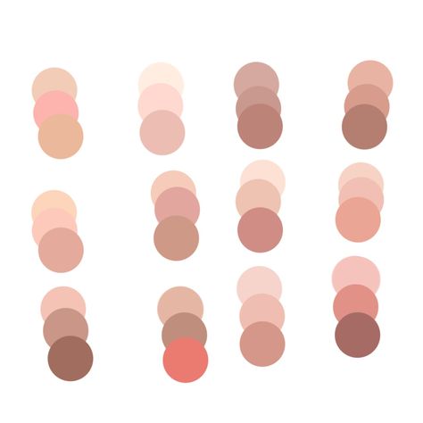 Skin-pallete-base Pale Skin Tone Palette, Skin Coloring, Artstyle Study, Skin Color Palette, Baking Cookies, Pale Skin, Skin Art, Blush Color, Brown Skin