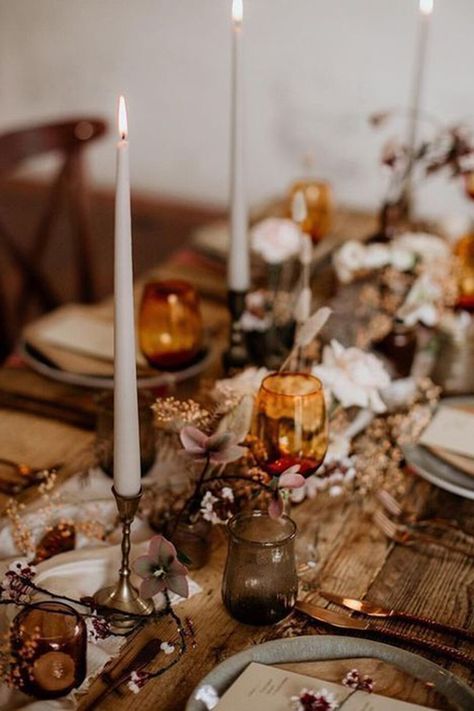 Fall Mountain Wedding, Fall Wedding Centerpieces, Wedding Themes Fall, Dream Cottage, Wedding Table Decorations, Wedding Table Settings, Event Planners, Wedding Tablescapes, Wedding Mood