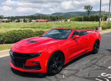 Red Camaro Convertible, 2019 Camaro Ss, Red Camaro, 2019 Camaro, Camaro Ss Convertible, Camaro Convertible, Camaro Car, Cars Luxury, Camaro Ss