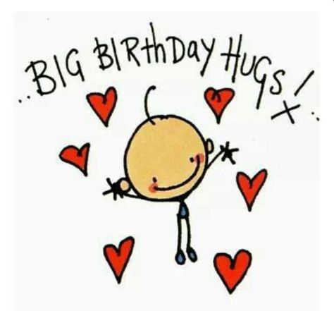 Happy birthday hugs Birthday Hug, Best Birthday Quotes, Birthday Wishes For Myself, Wishes For Friends, Birthday Blessings, Bday Cards, Happy Birthday Messages, Happy Birthday Quotes, Birthday Love