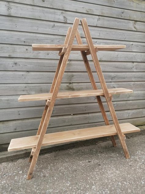 Plant Shelving, Foldable Display, Ladder Shelf Diy, 3 Tier Shelf, Wooden Ladder Shelf, Books Flowers, Tier Shelf, Shelf Rack, Display Unit