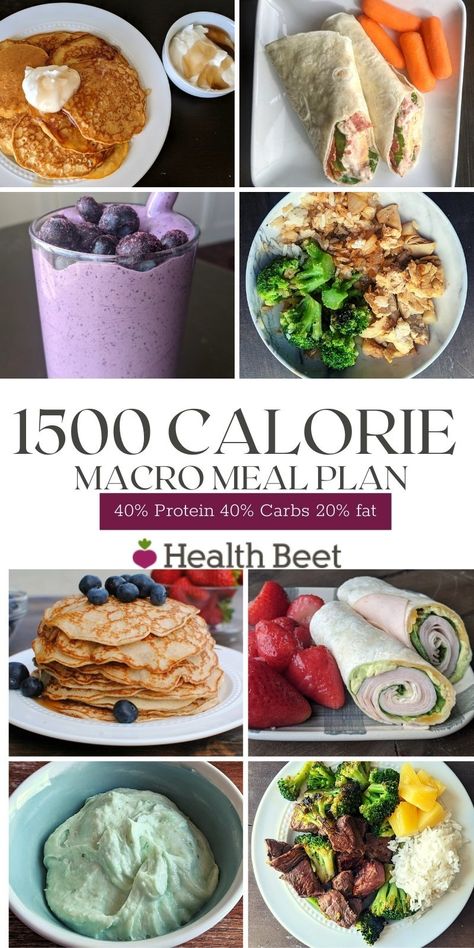 This printable 7 day macro friendly healthy meal plan is 1500 calories, 150 grams of protein, 150 g carbs, and 40 g of fat. Print this meal plan for new healthy meal ideas, the shopping list, and the recipes! 1500 Calorie Meal Plan, Macro Meal Plan, Macro Nutrition, Different Foods, Plats Healthy, Macros Diet, Macro Friendly Recipes, Best Fat Burning Foods, Calorie Meal Plan