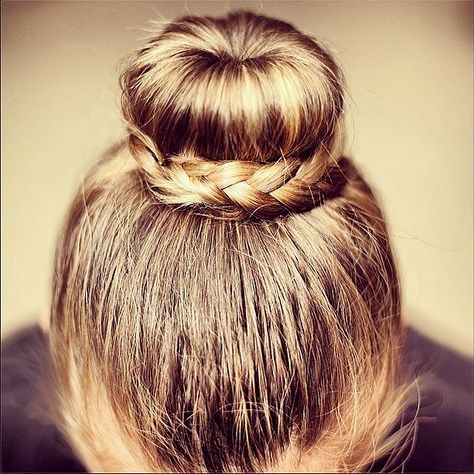 Bun With Plait, Plaited Bun, Donut Bun, Braid Inspiration, Cute Braided Hairstyles, Cool Braid Hairstyles, Popsugar Beauty, Braided Bun, Braids For Short Hair