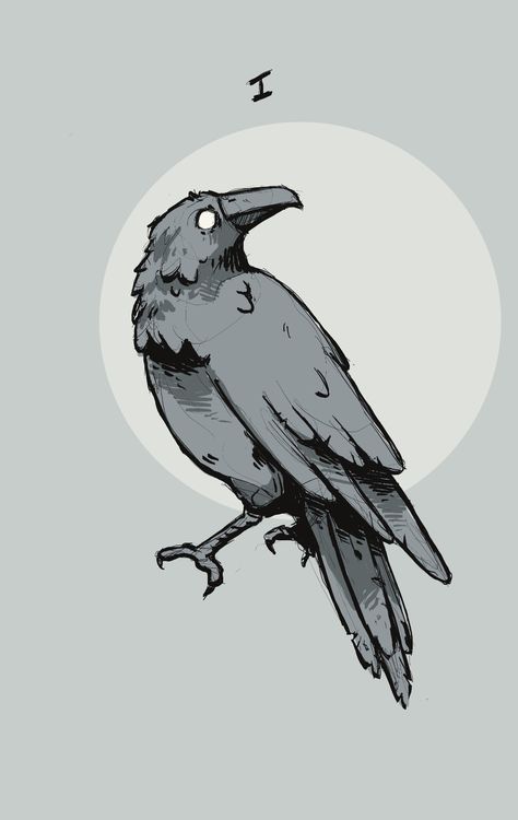 #drawing #art #crow #dark #comics Crow On Arm Reference, Raven Crow Art, Raven Animal Art, Black Crow Drawing, Crow Anatomy Drawings, Raven Cartoon Drawing, Raven Art Reference, Crow Sketch Easy, Cute Crows Drawing