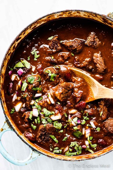 Best Steak Chili Recipe, Steak Chili Recipe, Steak Chili, Delicious Chili Recipe, Beef Chili Recipe, Best Chili Recipe, Chili Recipe Crockpot, Chilli Recipes, Beef Chili