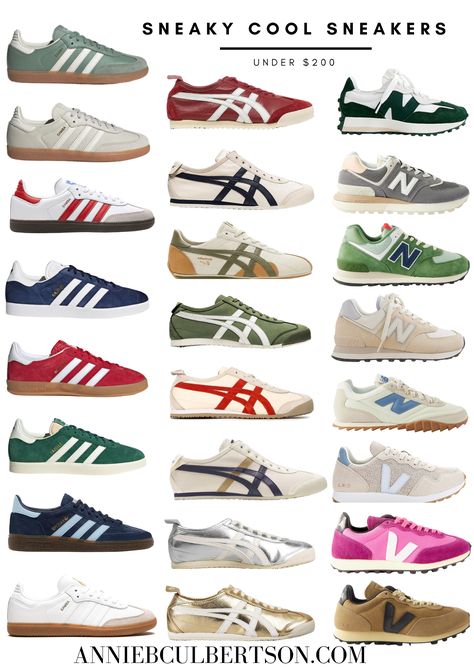 sneakers under $100, where to buy cool sneakers, sneakers under $200, onitsuka tiger, sambas, gazelles, pre fall sneakers, easy everyday shoes, everyday sneakers, the look for less, everyday shoes, new balances, shoes under $200, anniebculbertson, Annie Culbertson, Annie b blog Men’s Trainers, Adidas Gazelle Men, Gucci Men Shoes Sneakers, Adidas Shoes Outfit, Trending Shoes For Men, Austin Trip, 2024 Shoes, Adidas Gazelles, Looks Adidas