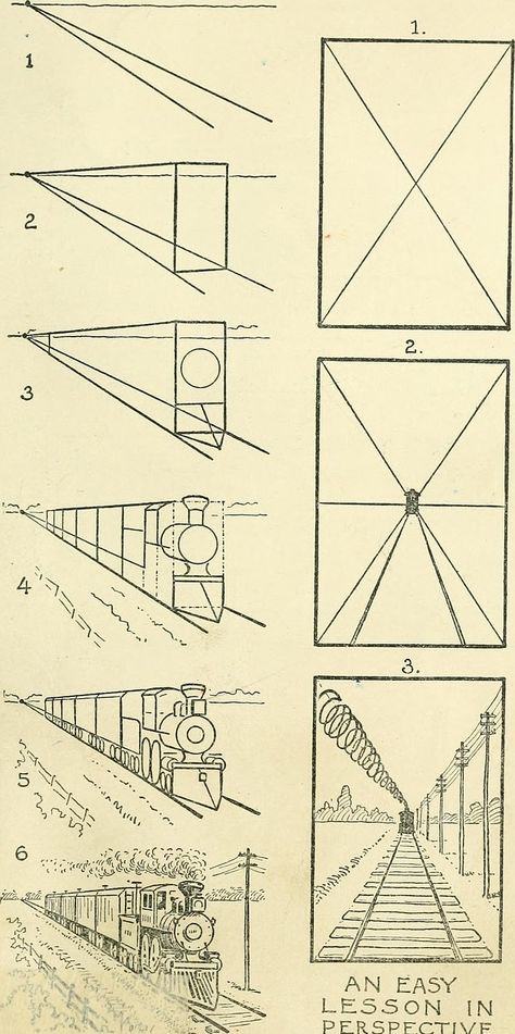 Sketch Notes Doodles, Train Drawing, Perspective Sketch, Whimsical Art Journal, Pen Art Work, Perspective Drawing Architecture, Perspective Drawing Lessons, Art Basics, Perspective Art