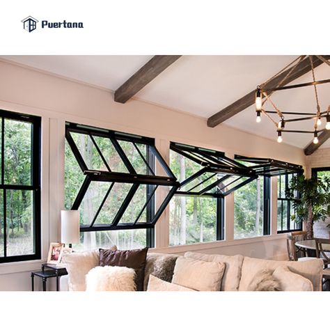 Aluminium Vertical Folding Door And Window Push Up Fold Up Window - Buy Vertical Folding Window,Fold Up Window,Push Up Window Product on Alibaba.com Vertical Sliding Windows, Calm Kitchen, Box Windows, Folding Windows, 3 Season Porch, Porch Windows, Loft Ideas, Folding Door, Corner Window