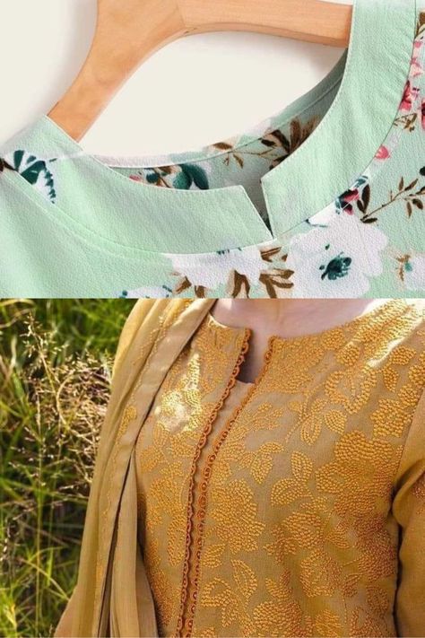 Summer neck designs Kamiz Design Neck, New Neck Design 2023, Stylish Stitching Ideas Pakistani, Fancy Neck Designs For Dresses, Shirt Trouser Designs, Boutique Neck Designs, Simple Dress Design With Lace, Pakistani Neck Designs For Kurtis, Simple Neck Designs For Kurtis Neckline