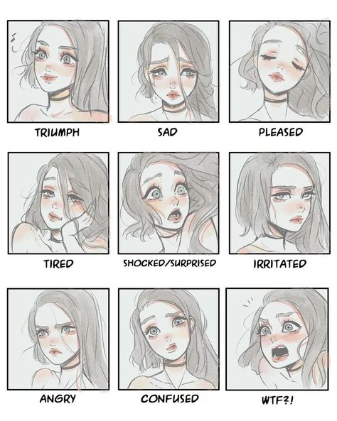 Draw Facial Expressions, Facial Expressions Drawing, Expressive Faces, Sketches Drawing, Drawing Face Expressions, Portraits Art, Some Sketches, Doodle Ideas, Body Reference Drawing