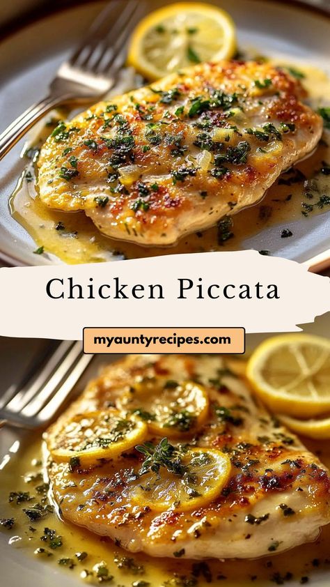 Savor the bright, citrusy flavors of Chicken Piccata. This traditional Italian dish features golden chicken cutlets drenched in a buttery lemon-caper sauce. Ideal for fall recipes or hearty winter nights, it’s quick to prepare and pairs beautifully with your favorite sides. Recipe With Lemon, Zesty Chicken, Chicken Cutlet Recipes, Capers Chicken, Lemon Caper Sauce, Piccata Recipe, Chicken Piccata Recipe, Golden Chicken, Recipe Using Chicken