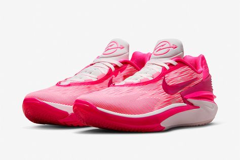 Nike Air Zoom GT Cut 2 EP ‘Hyper Pink’ Gt Cut 2, Bball Shoes, Hoop Shoes, Bb Shoes, Basketball Artwork, Ground Design, Volleyball Stuff, Nike Basketball Shoes, Volleyball Shoes