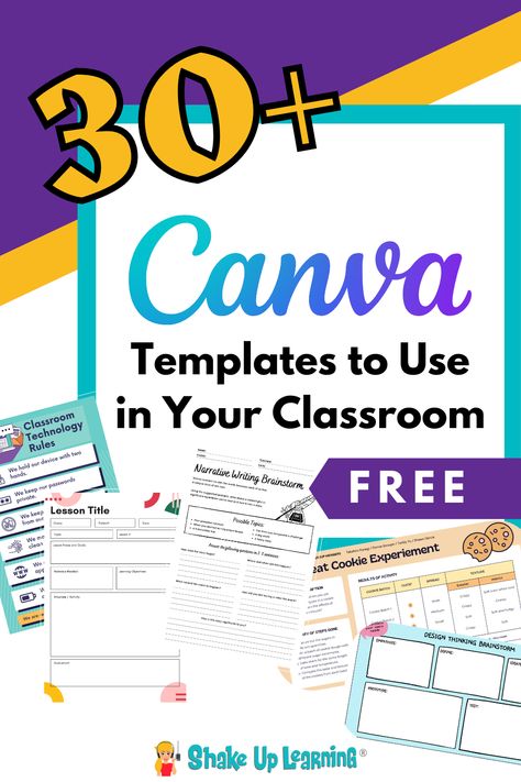 How To Print From Canva, Canva Lesson Plans, School Productivity, Classroom Template, Teaching Bag, Teacher Jobs, Steam Classroom, Reading Garden, Canva Tutorials