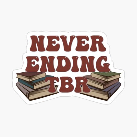 Tbr Sticker, Library Aesthetic, Redbubble Designs, Cool Artwork, Trending Topics, Collage, For Sale, Books, Pins