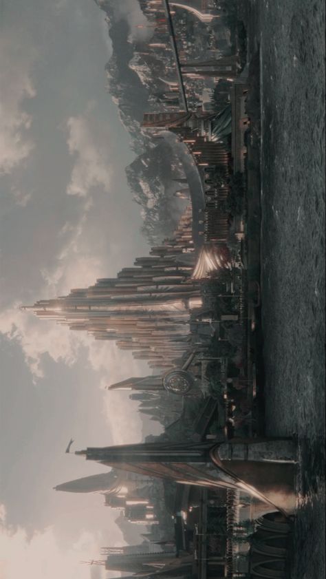 New Asgard Aesthetic, Asgard Wallpaper, Asgard Fantasy Art, Asgard Background, Asgardian Aesthetic, Wallpaper Marvel Aesthetic, Asgard Aesthetic Marvel, Shifting Wallpaper, Thor Ragnarok Wallpaper