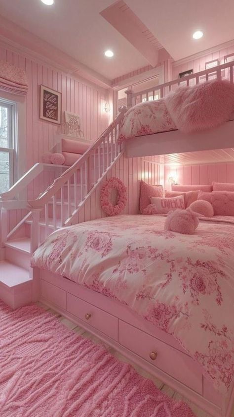 Barbie Dream House Bedroom, Cottage Rooms, Girly Pink Bedroom, Iris Eye, Dreamy Decor, Dream Bedroom Inspiration, Preppy Office, Pink Bedroom Decor, Pink Room Decor