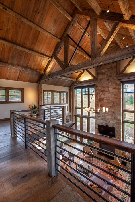 Mountain Overview – MHK Architecture Farmhouse Barndominium Interior, Barndominium Interior, Barn House Interior, Barn House Design, Barn Style House Plans, Farmhouse Barndominium, Barn Style House, Barn House Plans, Barndominium Ideas