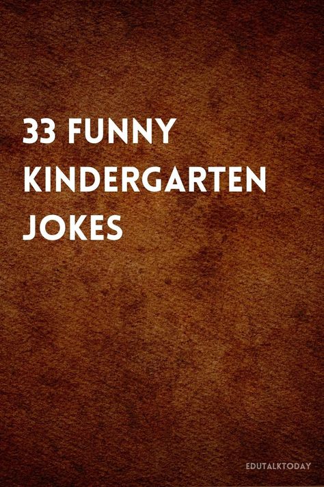 Laugh out loud with 33 funny kindergarten jokes designed to entertain young children. These jokes are perfect for sharing in class or at home. Kid Jokes Funny Hilarious, Jokes For School, Kids Jokes Funny, Children Jokes, Best Kid Jokes, Jokes For Kids Funny, Laugh Out Loud Jokes, Jokes And Puns, Jokes About Men