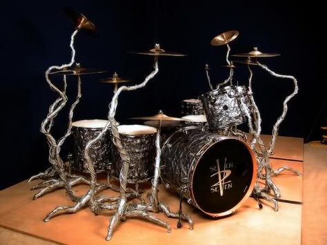 Custom Cymbal stands - DrumChat.com - Drummer Forum / DRUM FORUM for Drums Drums Art, Drum Music, Drum Lessons, How To Play Drums, Drummer Boy, Percussion Instruments, I'm With The Band, Gongs, Drum Set