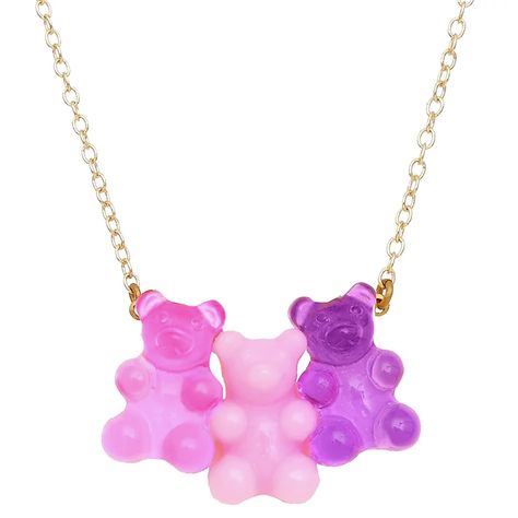 we see stars jewelry — Bubblegum Gummy Bear Necklace 5 Color Combos, Resin Gummy Bear, Gummy Bear Necklace, Slide Box, Candy Necklace, Bubblegum Necklace, Bear Necklace, Rainbow Swirl, Gummy Bear