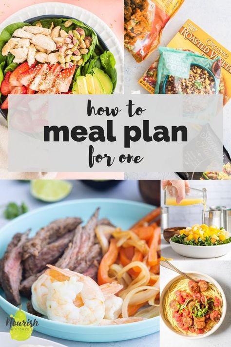 One Person Meal Plan, Meal Plans For One Person, Meal Plan For Single Person, Single Person Meal Plan, Meal Planning For One Person, Single Portion Meals, How To Cook For One Person, 2 Person Meals, Meal Plan For One Person