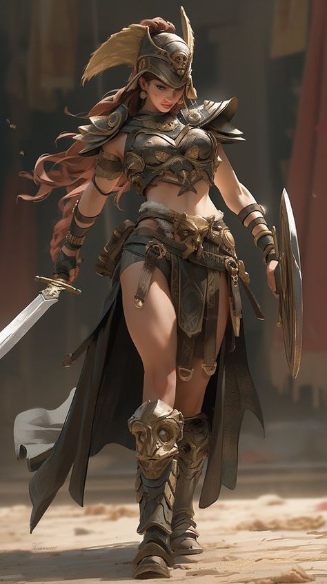 Valkyrie Fantasy Art, Dark Valkyrie, Valkyrie Armor, Gladiator Art, Female Gladiator, Female Centaur, Amazon Queen, Female Armor, Octane Render