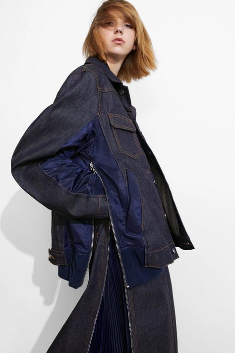 A.P.C. x sacai: Jean Touitou Explains the "Accidental" Collab Tech Outfit, Souvenir Jacket, Selvedge Denim, Mens Accessories Fashion, New Yorker, Denim Fashion, A P, Diy Clothes, Hoodie Shirt