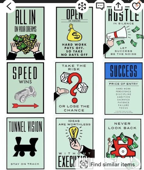 Monopoly Theme, Monopoly Art, Monopoly Cards, Motivation Posters, Posters Motivational, Poster Motivation, Poster Sale, Monopoly Man, Money Poster