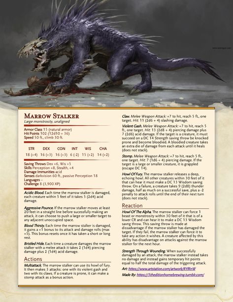 D&d Monsters, Dhampir Dnd, Dungeon Monsters, Dnd Enemies, 5e Monsters, Homebrew Monsters, Guerriero Samurai, Dnd Stats, Dnd Homebrew