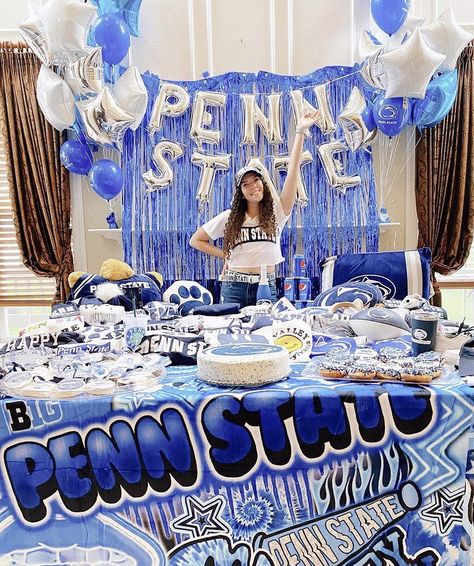 College Pics, College Announcements, College Bed, College Graduation Party Decorations, Penn State College, College Decision, College Vibes, College Goals, College Graduation Party