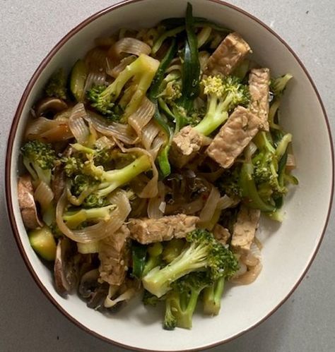 Konjac Noodles, Tempeh, Noodles