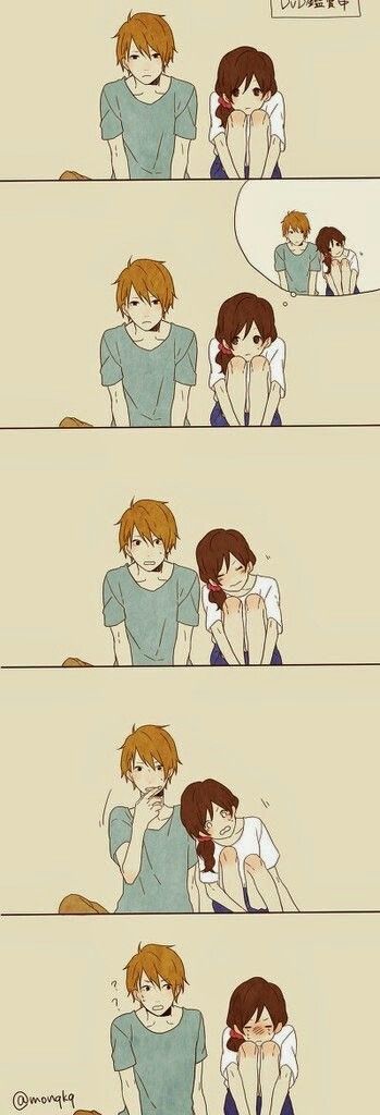 Funny/cute anime couple Shy Couple, Tamako Love Story, Images Kawaii, Manga Couple, Manga Couples, Manga Love, Arte Fantasy, I Love Anime, Funny Love