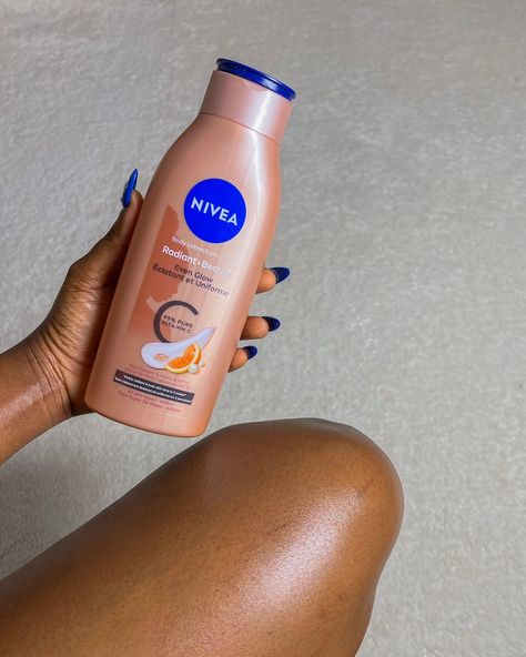 Embracing radiant skin with NIVEA Radiant & Beauty Even Glow body lotion with skin nourishing ingredients. It’s my daily essential for an even, glowing tone. #NIVEA #RadiantandBeautyEvenGlow #foryourshadeofbeautiful #NIVEANigeria Nivea Body Lotion, Radiant Beauty, Moisturizer For Oily Skin, Body Skin Care Routine, Beauty Skin Care Routine, Skin Tips, Fashion Girl, Radiant Skin, Body Skin