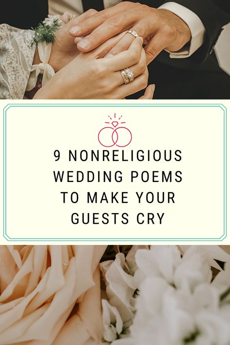 9 nonreligious wedding poems to make your guests cry | Photography by Non Religious Wedding Ceremony, Secular Wedding Vows, Wedding Readings Unique, Wedding Poems Reading, Nontraditional Wedding Ceremony, Secular Wedding Ceremony, Blended Family Sand Ceremony, Secular Wedding, Marriage Poems