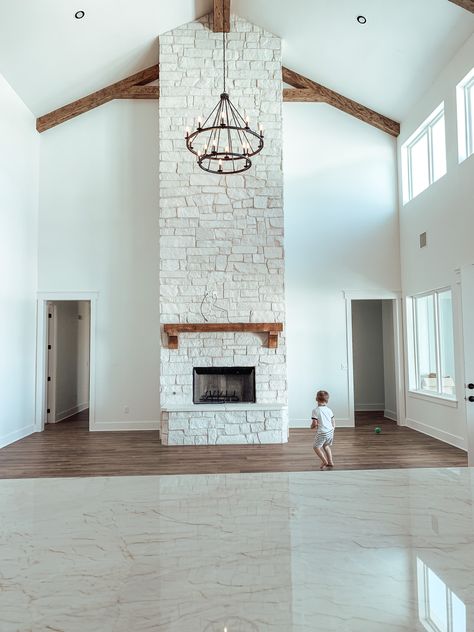 Vaulted ceiling living room